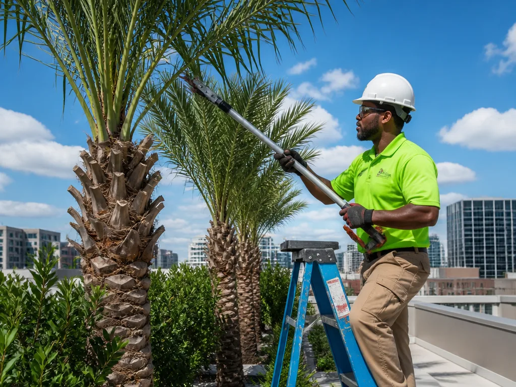 Palm Tree Trimming